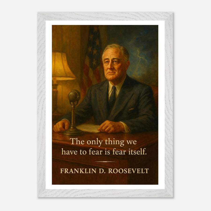 Franklin D. Roosevelt - Only Thing we Have to Fear – Canvas Art Print | Canvas of America