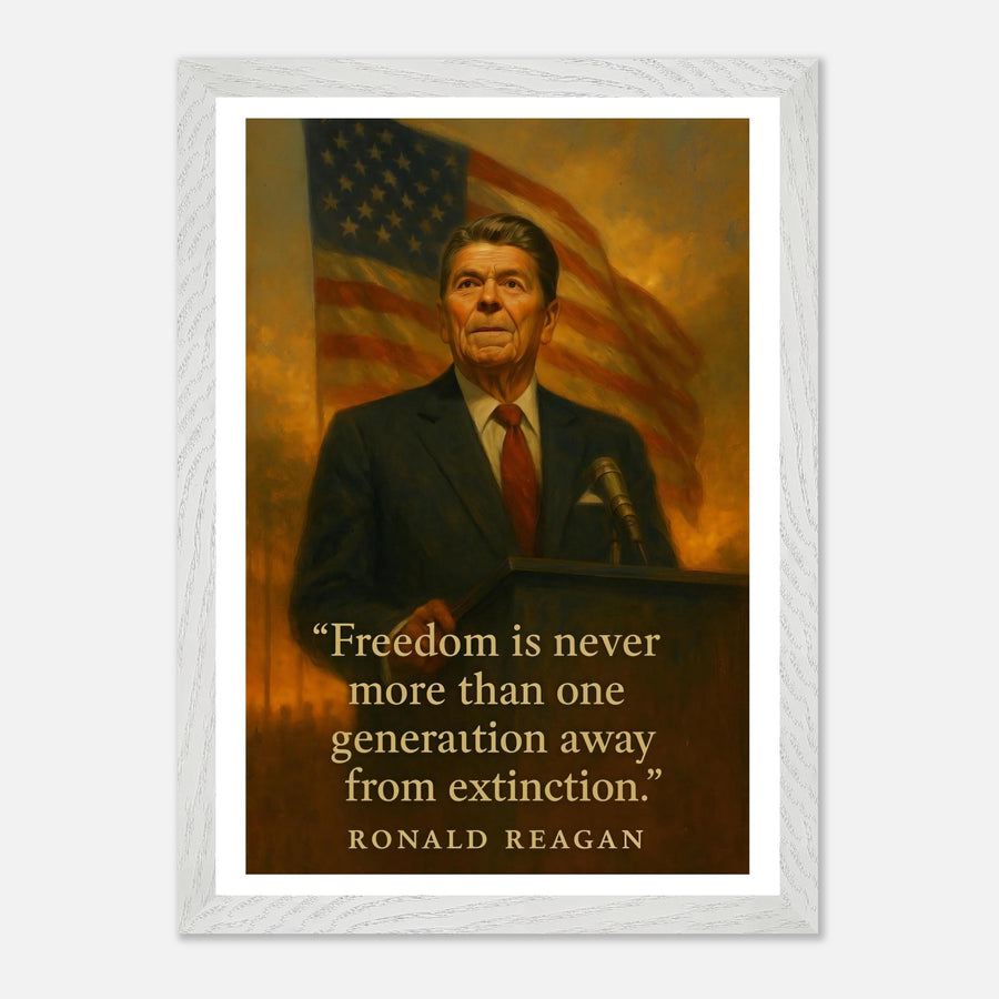 Ronald Reagan - Peace Through Strength – Canvas Art Print | Canvas of America