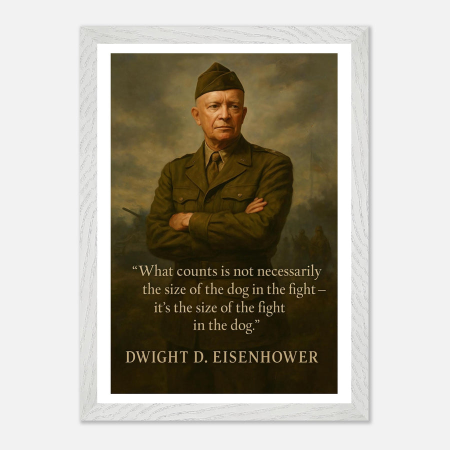 Dwight D. Eisenhower - The Dog in the Fight – Canvas Art Print | Canvas of America