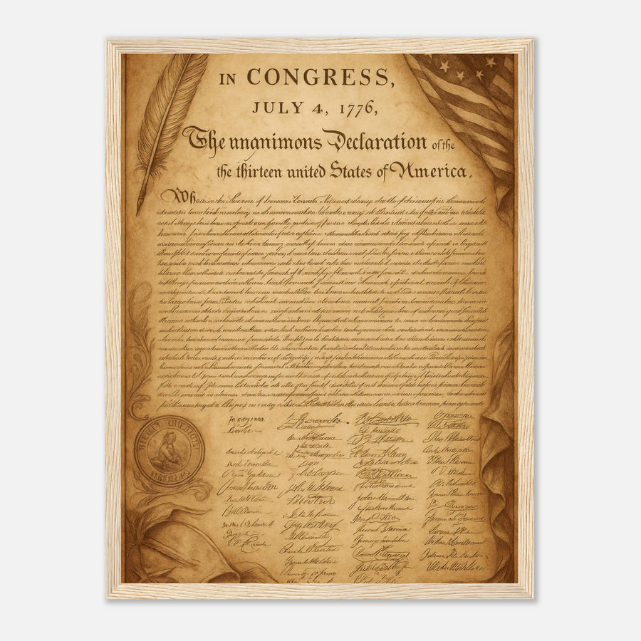 Declaration of Independance – Canvas Art Print | Canvas of America
