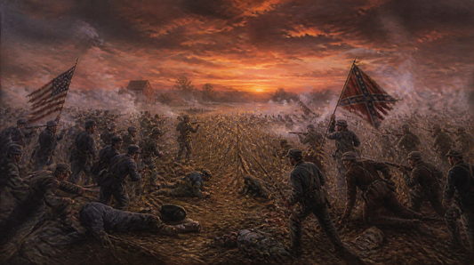 Battle of Antietam Civil War painting