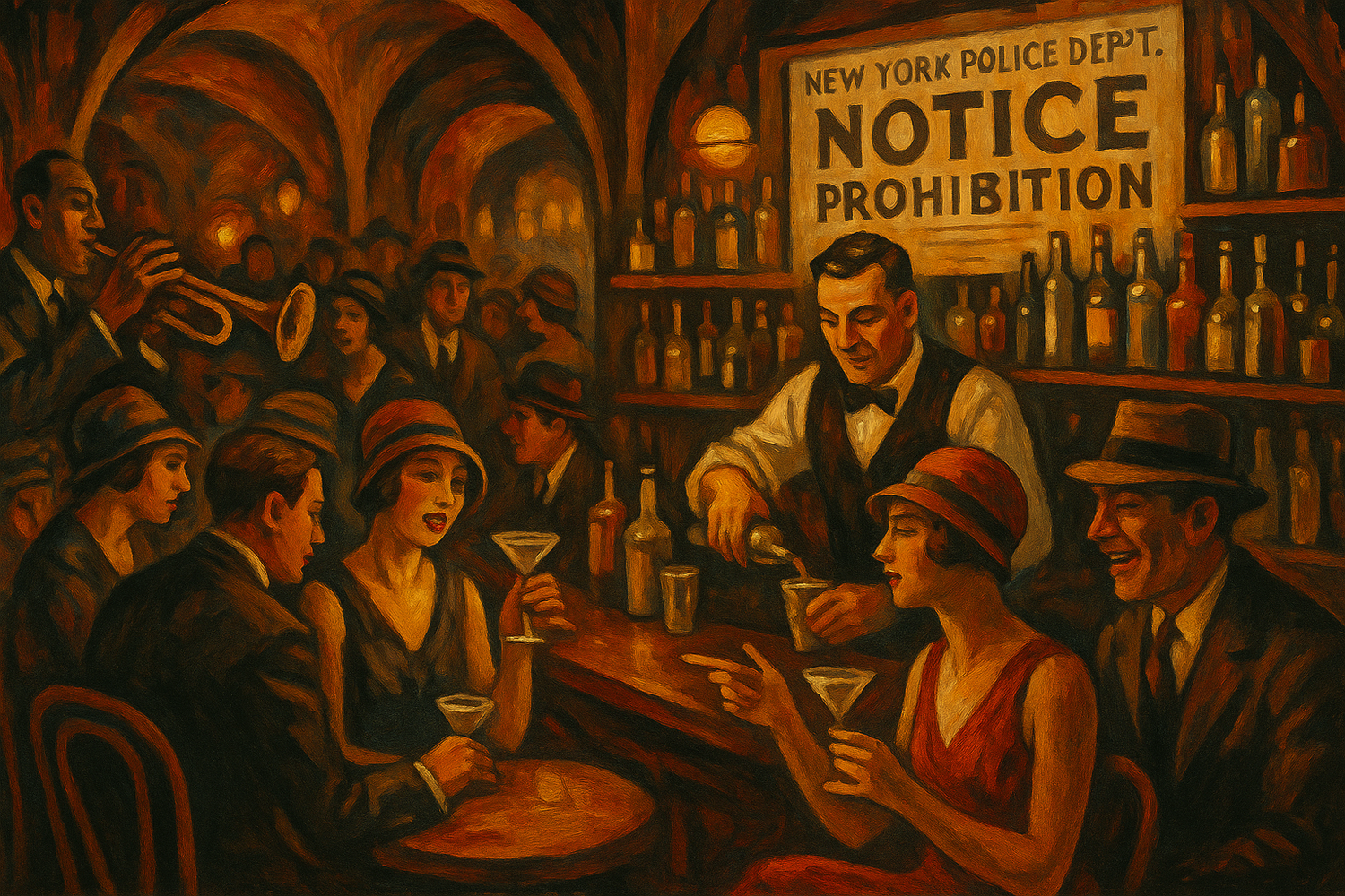 Roaring Twenties jazz age art
