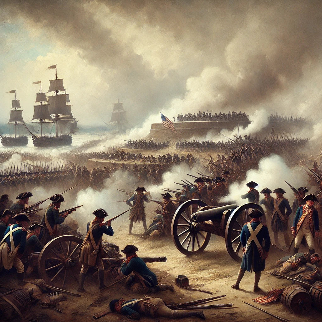Siege of Yorktown painting
