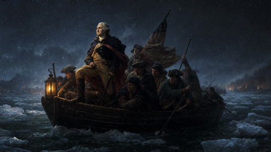 George Washington at the Battle of Trenton