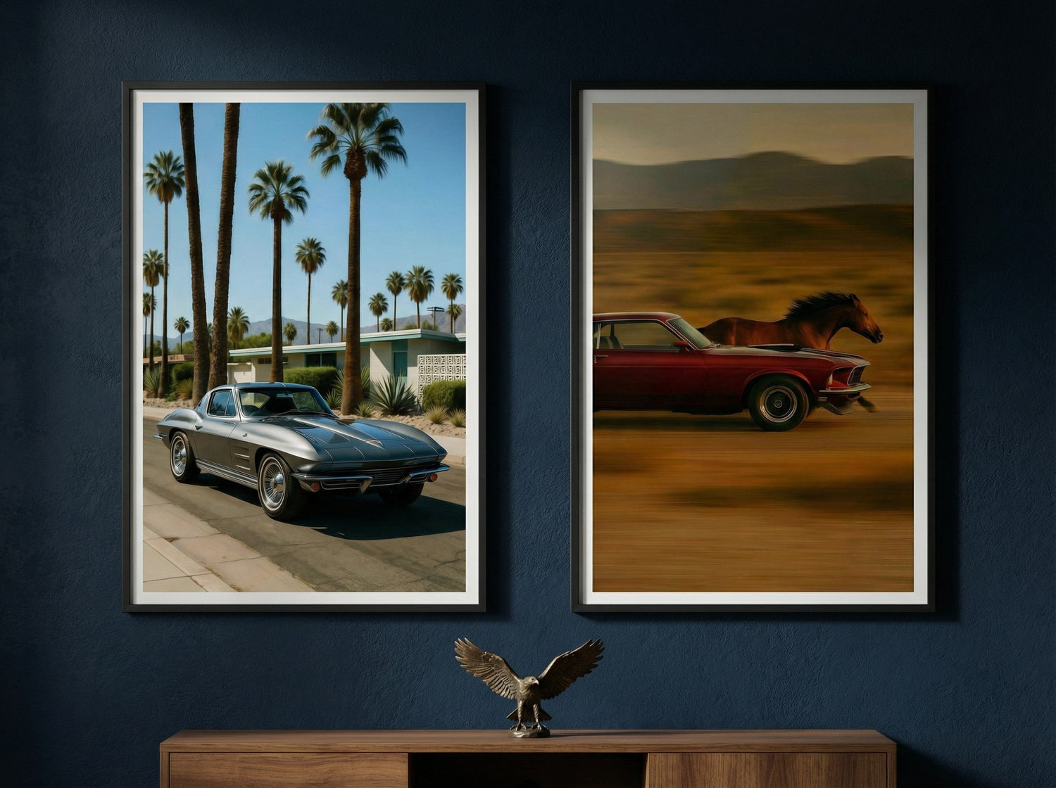 American Made Car Icons wall art collection