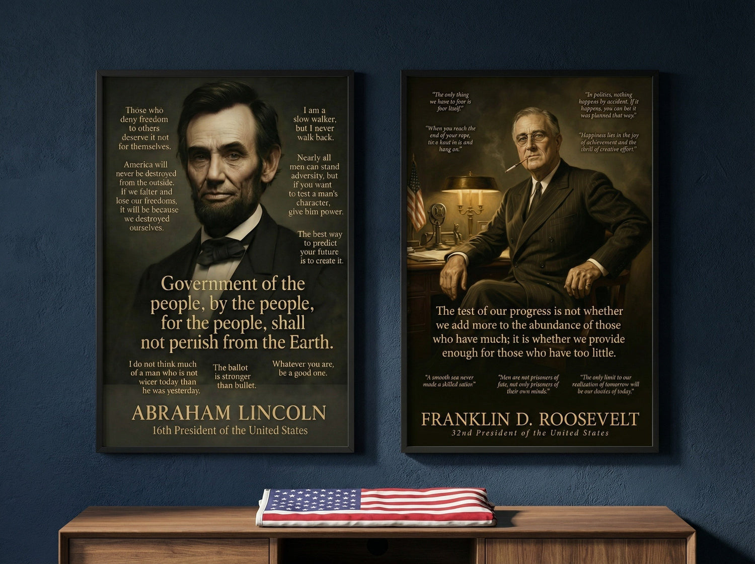 Epic American Quotes wall art collection
