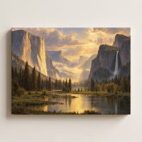 Yosemite Valley in Golden Light gallery-wrapped canvas print