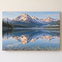 Montana Glacier Lake gallery-wrapped canvas print