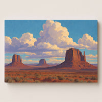 Monument Valley Clouds gallery-wrapped canvas print
