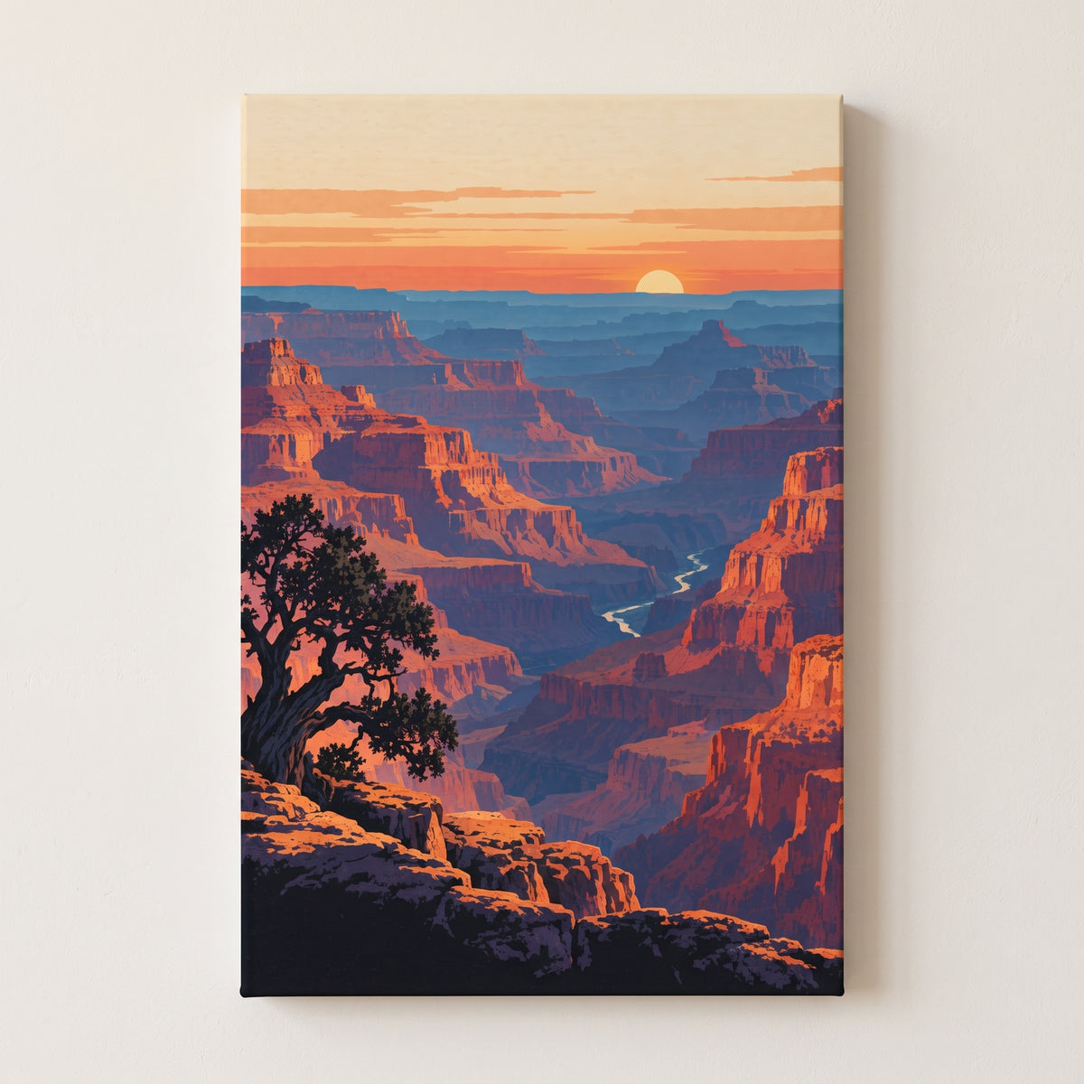Grand Canyon Sunset gallery-wrapped canvas print