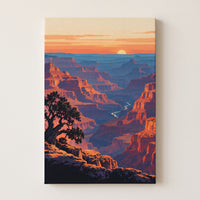 Grand Canyon Sunset gallery-wrapped canvas print