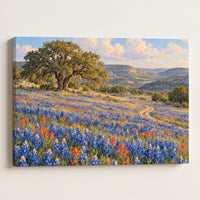 Texas Bluebonnet Spring gallery-wrapped canvas print