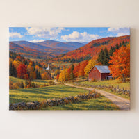 Vermont in October gallery-wrapped canvas print