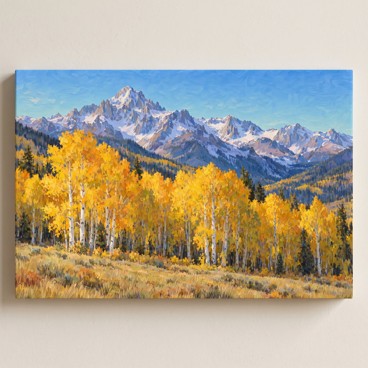 Colorado Aspen Gold gallery-wrapped canvas print