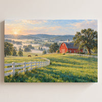 Kentucky Bluegrass Morning gallery-wrapped canvas print