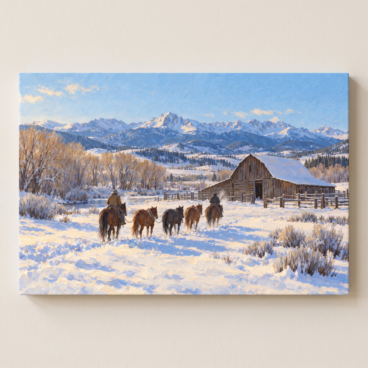 Winter Range, Colorado gallery-wrapped canvas print