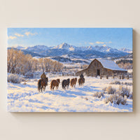 Winter Range, Colorado gallery-wrapped canvas print