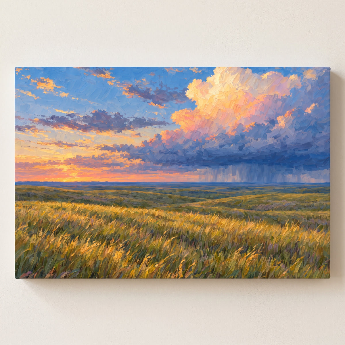 Prairie Storm Light gallery-wrapped canvas print