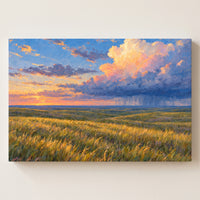 Prairie Storm Light gallery-wrapped canvas print