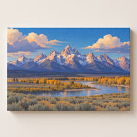 The Teton Range gallery-wrapped canvas print