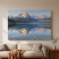 Montana Glacier Lake gallery-wrapped canvas print