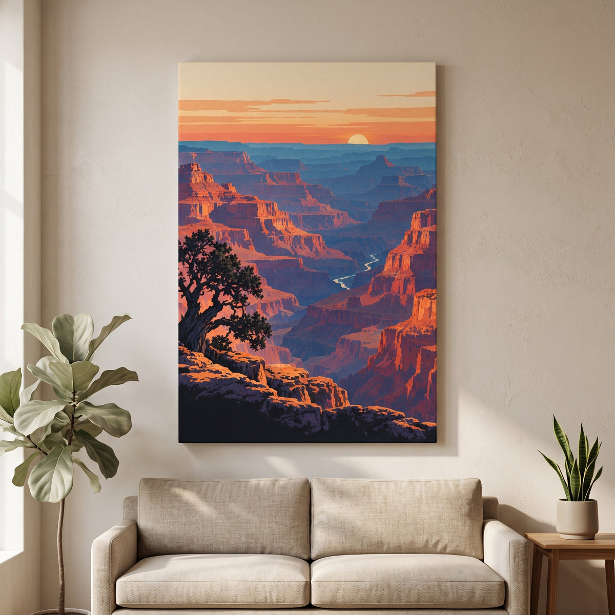 Grand Canyon Sunset gallery-wrapped canvas print