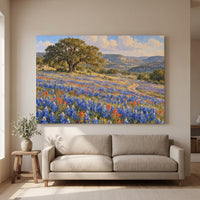 Texas Bluebonnet Spring gallery-wrapped canvas print