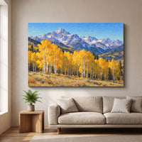 Colorado Aspen Gold gallery-wrapped canvas print