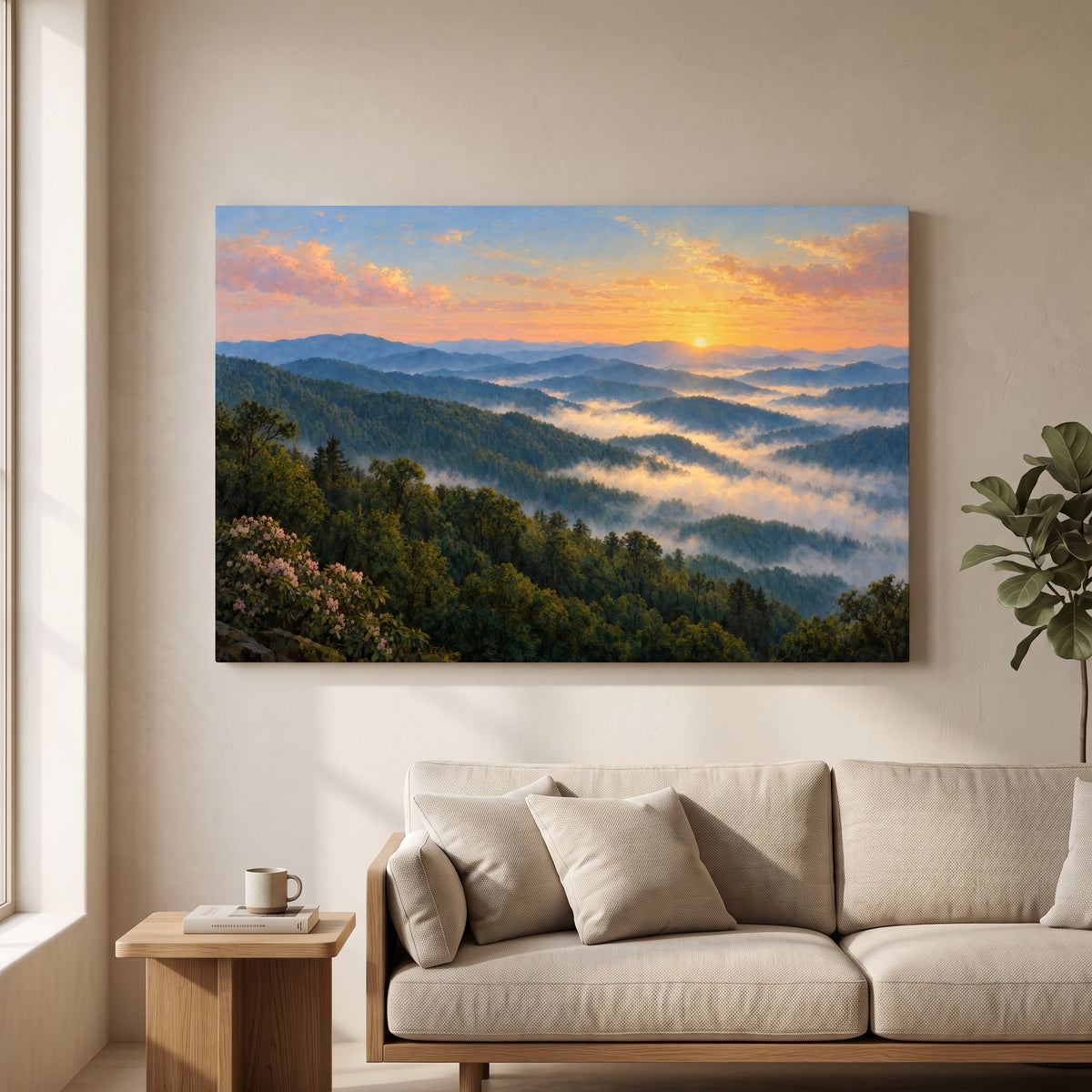 Smoky Mountain Morning gallery-wrapped canvas print