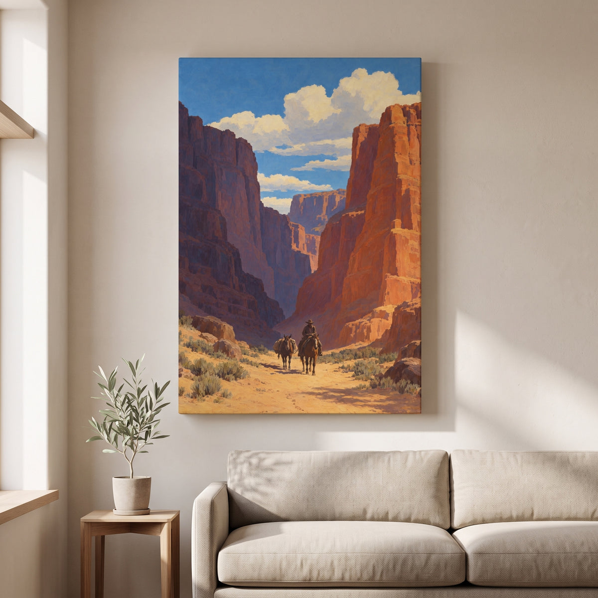 The Canyon Trail gallery-wrapped canvas print