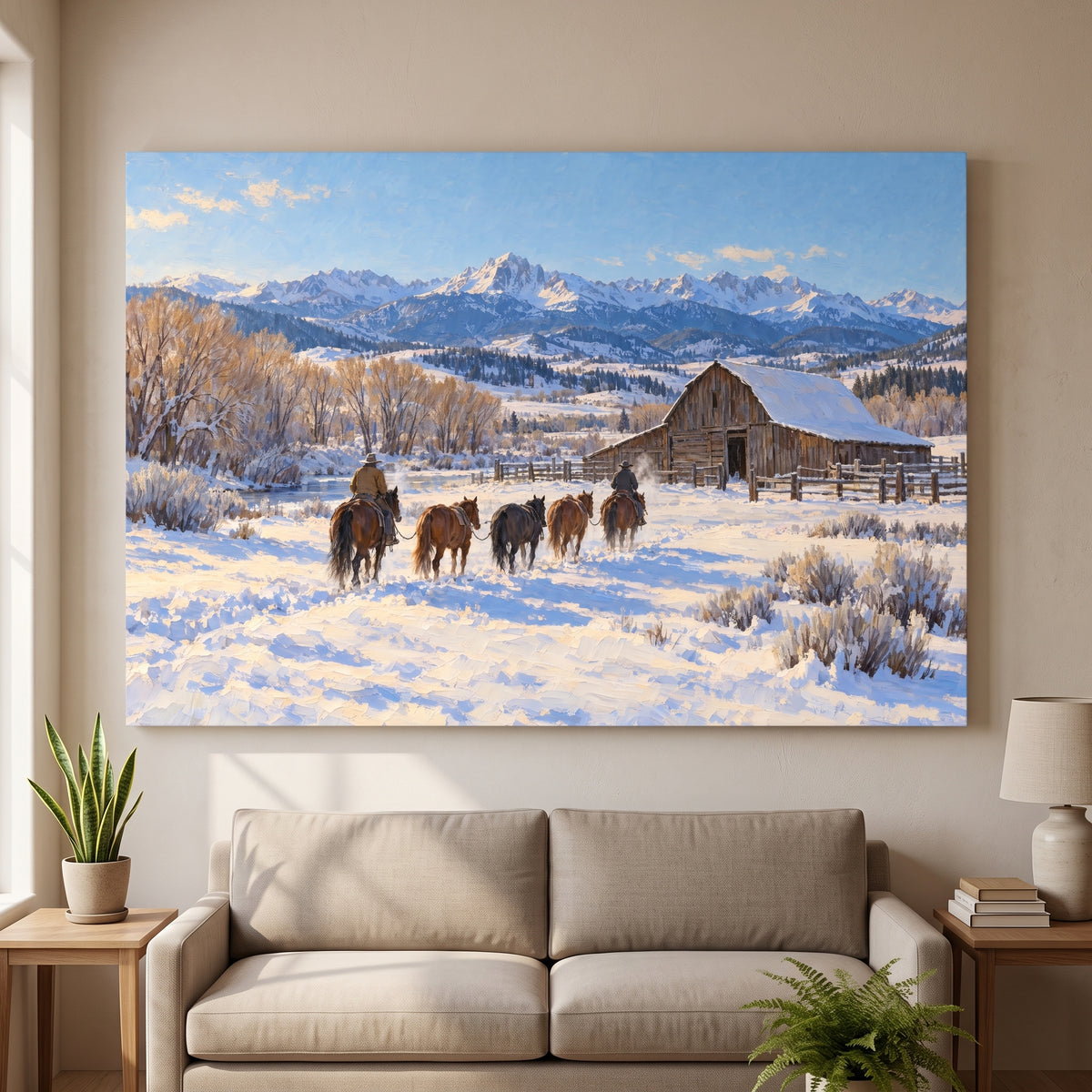 Winter Range, Colorado gallery-wrapped canvas print