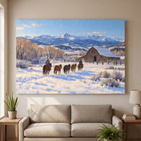 Winter Range, Colorado gallery-wrapped canvas print