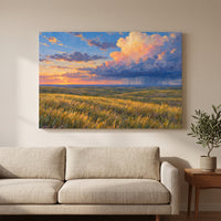 Prairie Storm Light gallery-wrapped canvas print