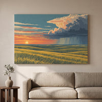 Prairie Evening gallery-wrapped canvas print