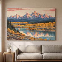 Teton Morning gallery-wrapped canvas print