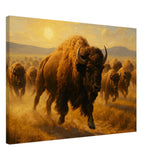 Bisons on the Plains – Canvas Art Print | Canvas of America