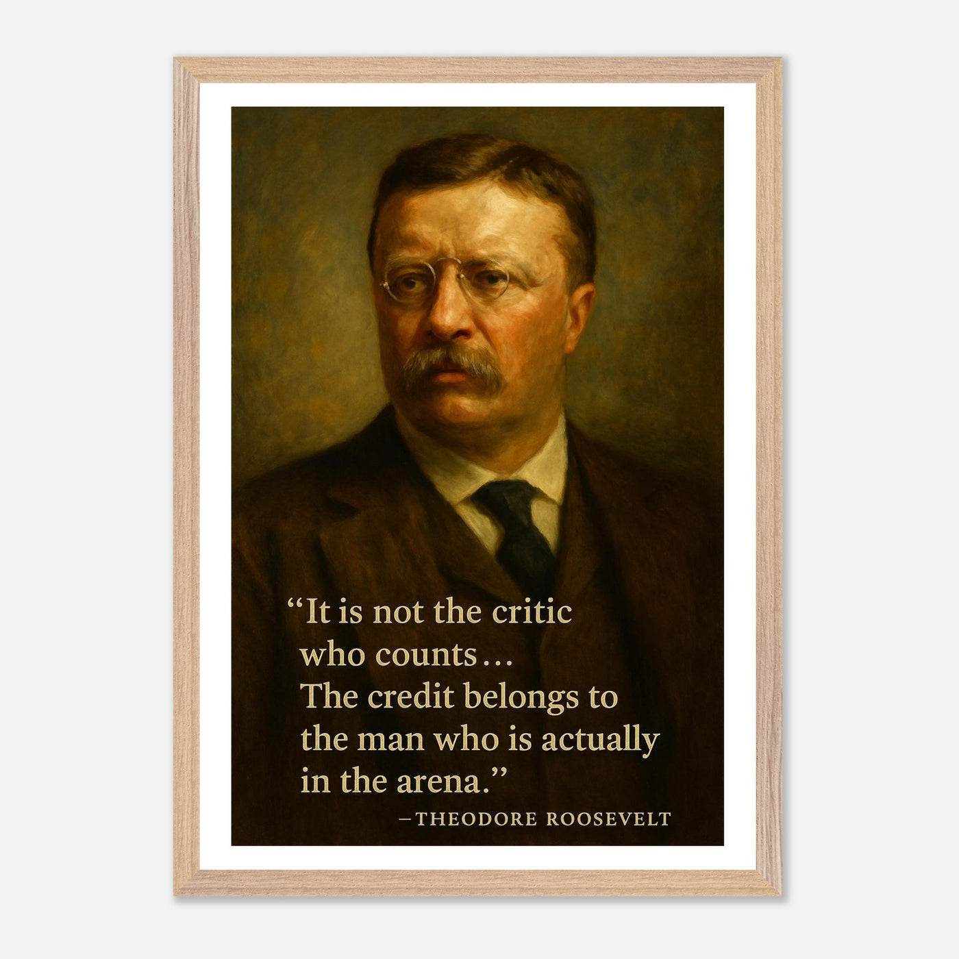 Theodore Roosevelt - The Man in the Arena – Canvas Art Print | Canvas of America