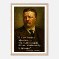 Theodore Roosevelt - The Man in the Arena – Canvas Art Print | Canvas of America
