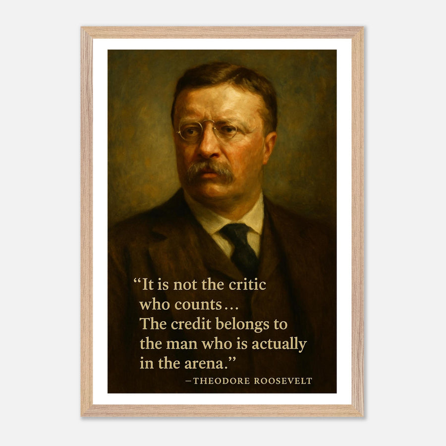 Theodore Roosevelt - The Man in the Arena – Canvas Art Print | Canvas of America