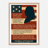 Thomas Jefferson - Iconic Quotes – Canvas Art Print | Canvas of America