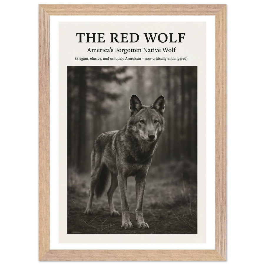 The Red Wolf – Canvas Art Print | Canvas of America