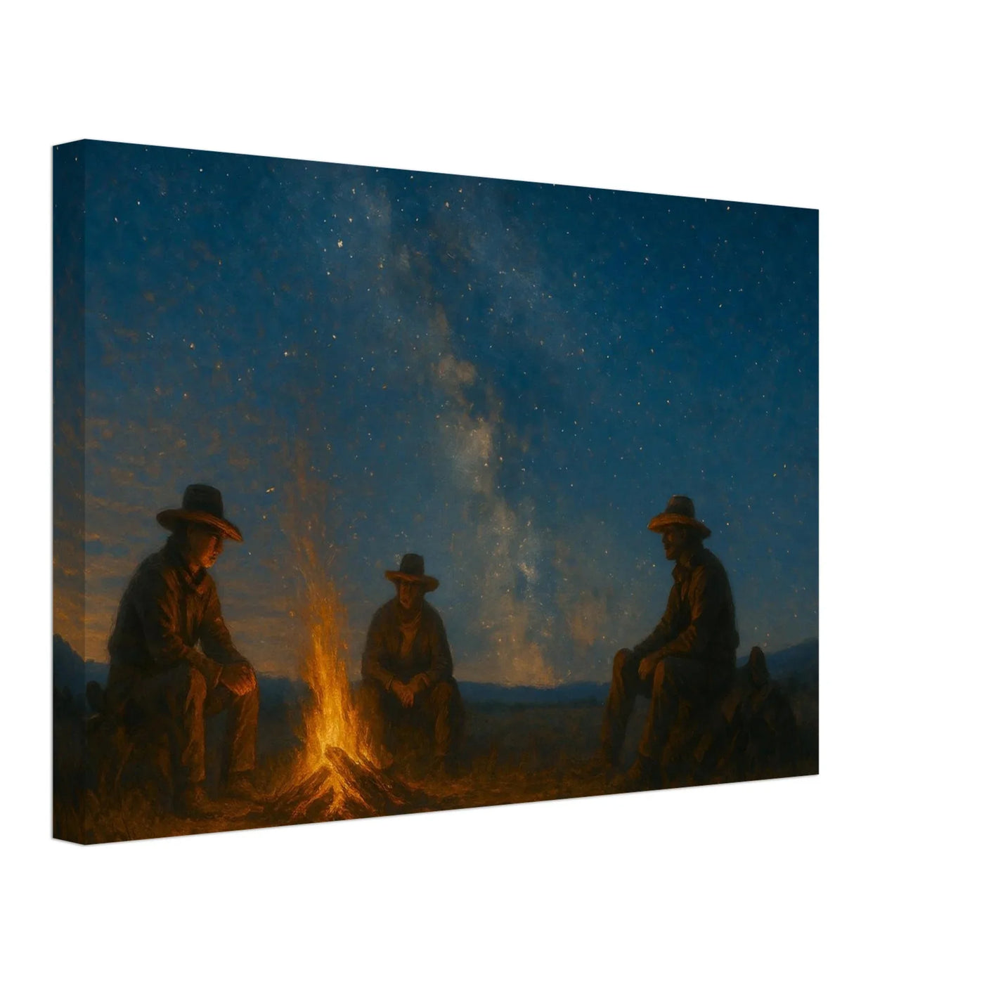 Campfire in the Wild West – Canvas Art Print | Canvas of America