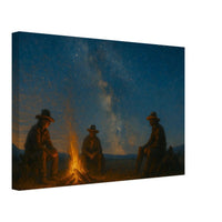Campfire in the Wild West – Canvas Art Print | Canvas of America