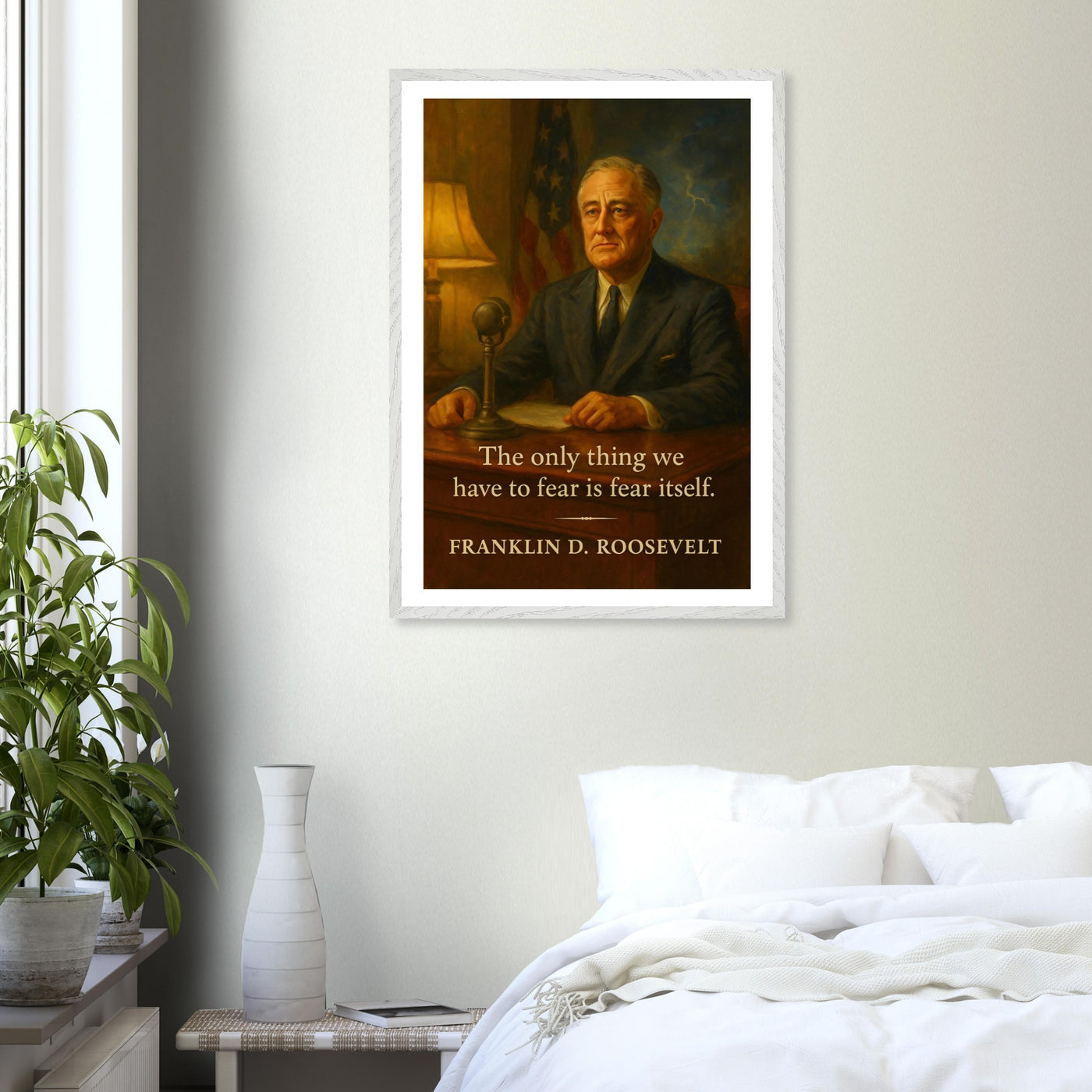 Franklin D. Roosevelt - Only Thing we Have to Fear – Canvas Art Print | Canvas of America