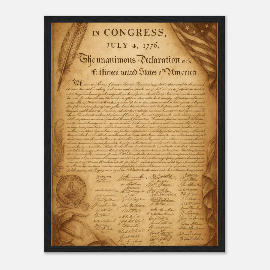 Declaration of Independance – Canvas Art Print | Canvas of America