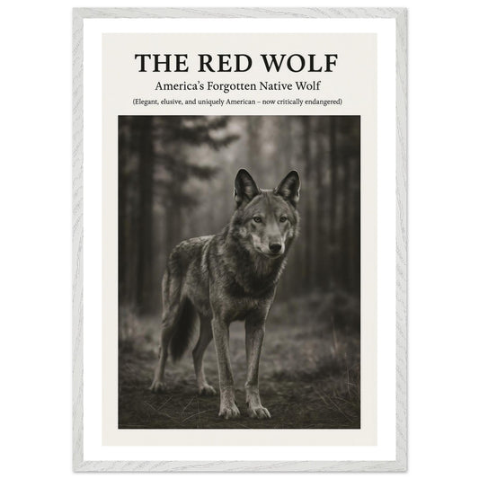 The Red Wolf – Canvas Art Print | Canvas of America