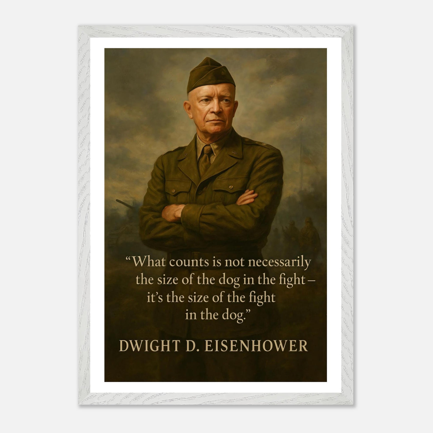 Dwight D. Eisenhower - The Dog in the Fight – Canvas Art Print | Canvas of America