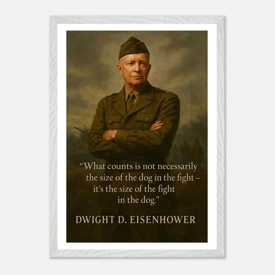 Dwight D. Eisenhower - The Dog in the Fight – Canvas Art Print | Canvas of America