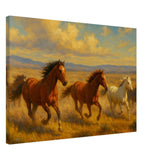 Wild Mustang Race – Canvas Art Print | Canvas of America