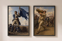 Acts of Valor set of framed prints displayed as a gallery wall